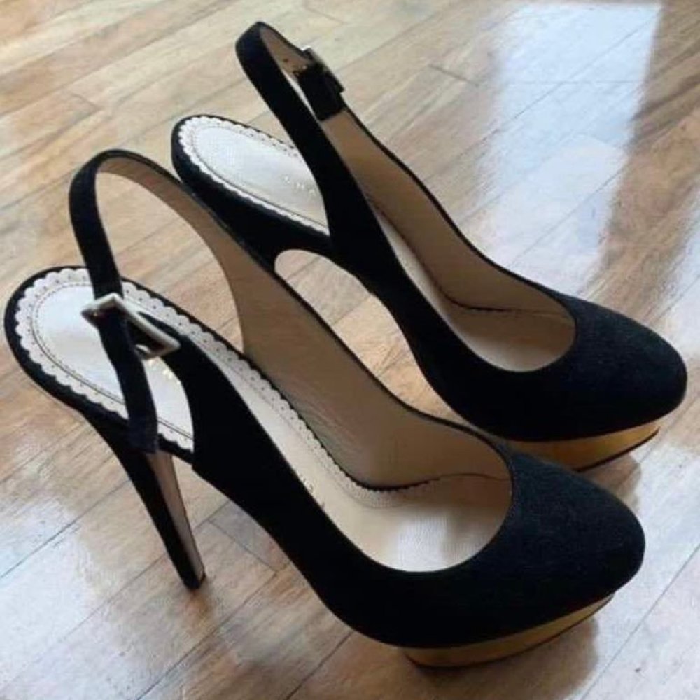 Charlotte Olympia Dolly Slingback Pumps